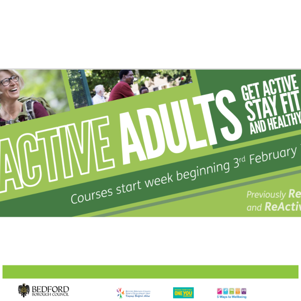 Sign up now to new Active Adult Courses in Bedford Borough